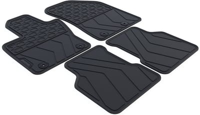 Rubber Automatten geschikt voor Jeep Compass - Bouwjaar: 2017-2025 - Originele pasvorm - 4-delig - Uitvoering: Compass