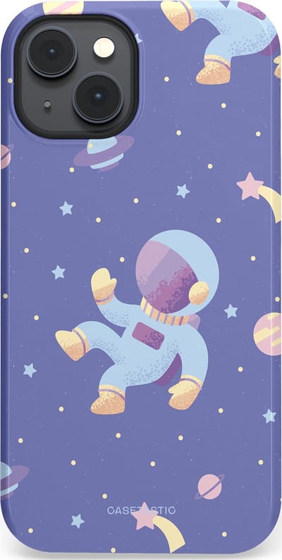Casetastic Hoesje Geschikt voor Apple iPhone 14 Plus Magsafe - Stijlvolle Beschermende Duo-layer Case - Vliegen in de ruimte