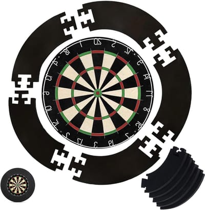Dart Catchring Surround, 5 Piece Dart Board Border, Dart Board Protection Ring, Easy Assembly For Home And Outdoor - ShopVlot
