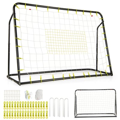 Voetbal Trainingsdoel 2-in-1: Doel & Rebounder voor Kinderen