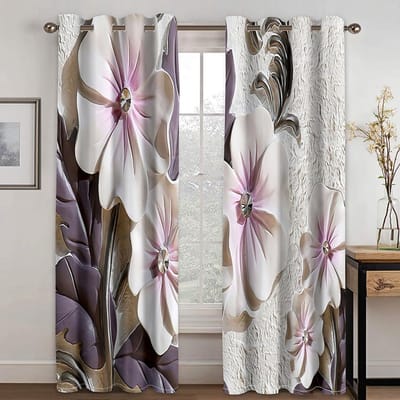 3D Rode Roos Bloem Luipaardprint Achtergrond Zonwering Gordijnen 2 Panelen Gratis Verzending Luxe Woonkamer Slaapkamer Huisdecoratie Gordijn 100W130H(CM)40x51in&Grommet Top