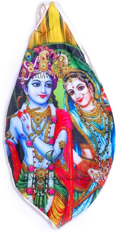 Japa Tas - Gebedstas Mala - Spirituele Beoefening - Met Ritsvak - 9x9x9 cm - Multicolor