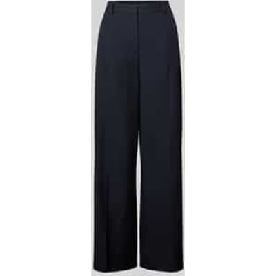Gestreepte broek met krijtstreep van vloeiende stof