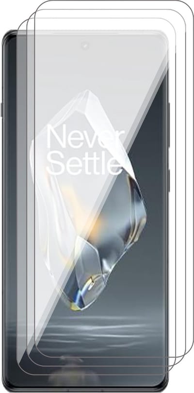 Screenprotector geschikt voor OnePlus 12R - 3x Glas Screen Protector