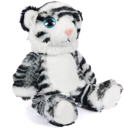 PIA Soft Toys - Pluche Knuffeldier - Tijger wit - 30 cm
