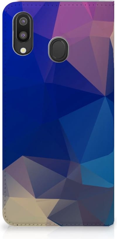Samsung Galaxy M20 Stand Case Polygon Dark