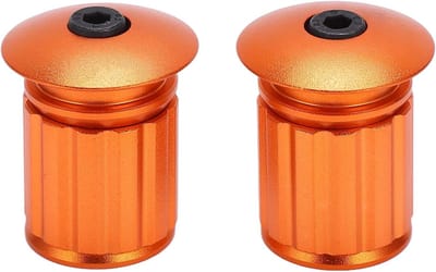 1 Paar Verstelbare Aluminium Fietsstuur Eindpluggen voor 18-20mm Racefiets BMX MTB - Oranje, Stuuraccessoires en Fietsaccessoires