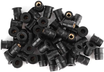 Dailygoods- Gummimuttern Gloednieuw - Rubberen Moeren - M5 Bevestigingsmiddel - 100 Stuks - Waterdicht - Trillingsisolatie