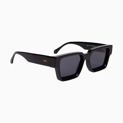 Lúxeo Eyewear - Mithras Black - Zonnebril - Festival Zonnebril - Vierkant - Zwart - Heren - Dames