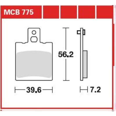 Remblokset, schijfrem TRW MCB775