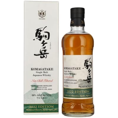Mars Whisky Mars KOMAGATAKE Single Malt Japanese Whisky Limited Edition 2022 50% Vol. 0,7l in geschenkverpakking