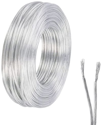 Dailygoody - Transparent Electrical Cable - Flexibel - Duurzaam PVC - 10 Meter - Geschikt voor Huishoudelijke Apparaten - 2 Kernen