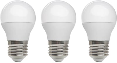 Kobi LED Lamp Mini Bolvorm E27 7W - 600lm - 3000K - 230V - Voor Vintage Armaturen, Badkamer of Eettafel - 3 stuks