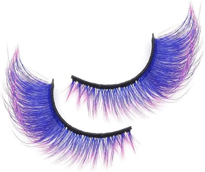 Gekleurde Wimpers - Nepwimpers Volume - Feestelijke Make-up - Hoog Realisme Design - 10.5x5.5x1.2cm - Meerdere Kleuren