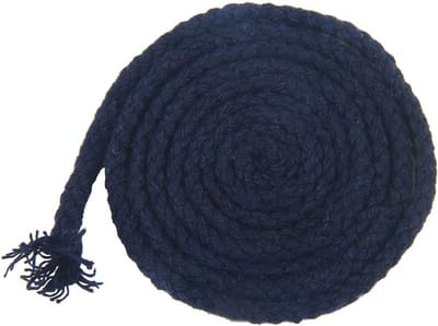 Premium Katoenen Macramé Touw 5 mm x 10 m - Kleurvol Katoen voor Creatieve Projecten, Handwerk en Boho Decoratie in Marineblauw