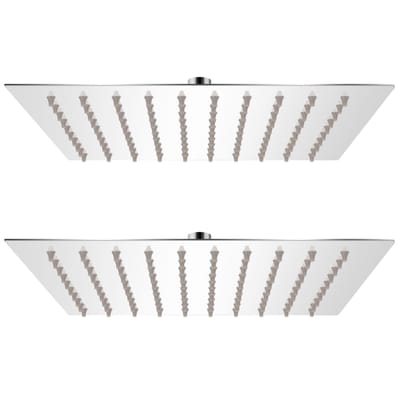 vidaXL - Regendouchekoppen - 2 - st - 20x20 - cm - roestvrij - staal