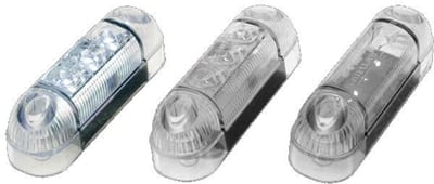 Markeringslicht - Ledson - 3.3 - 8.4cm - Wit - 12V-24V