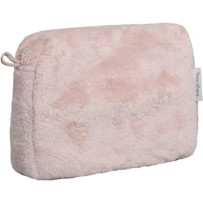 Baby's Only Baby Toilettasje Cozy - Verschoningstasje gemaakt van teddystof - Luieretui - Oud Roze - 25x10x20 cm - Met ritssluiting