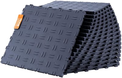 Garagetegels - Vloertegels Kliktegels - Garage Kelder Werkplaats - Antislip Dubbelzijdig Textuur - 305 x 305 x 13 cm