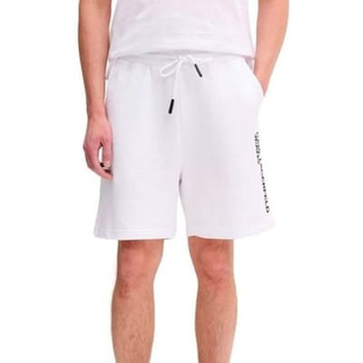 Karl Lagerfeld Jeans Text Logo Korte Sportbroek Wit S Man