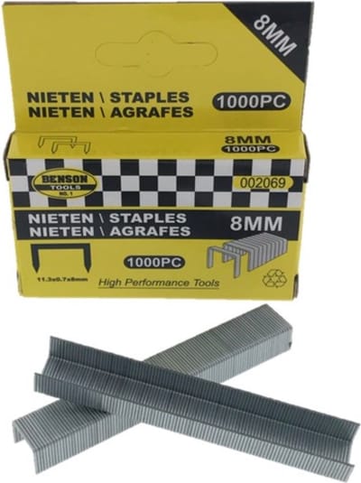 Benson Tools Nieten voor Tacker (1000 Stuks)