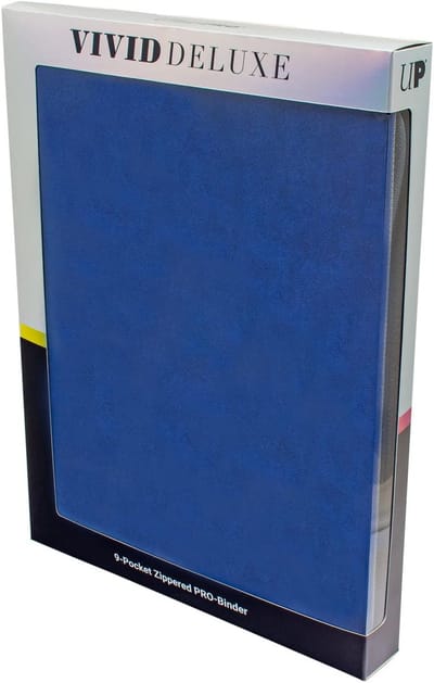 Ultra Pro - Vivid Deluxe 9-Pocket Zippered Pro Binder - Blauw