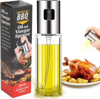 America's No.1 BBQ Oliesprayer - Olijfolie Sprayer - Gourmet / Gourmetten - Luxe Olie Sprayer - Olijfolie Fles Verstuiver voor Keuken - Oliefles Cooking Spray - BBQ Accesoires - Airfryer