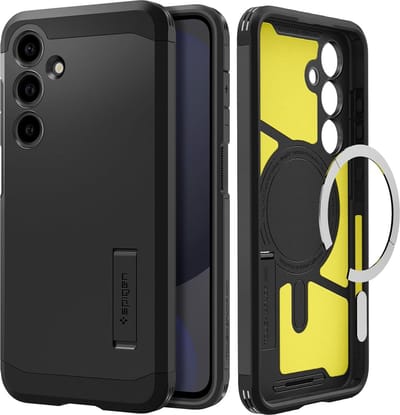 Spigen Geschik voor Samsung Galaxy S24 FE 5G - Though Armor Geschikt voor Mag - Back Cover Hoesje - Zwart