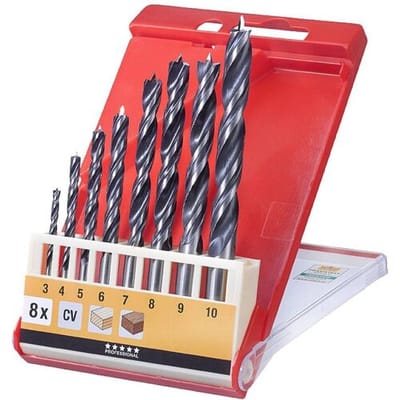 kwb 514100 Hout-spiraalboorset 3 mm, 4 mm, 5 mm, 6 mm, 7 mm, 8 mm, 9 mm, 10 mm 8 stuk(s)