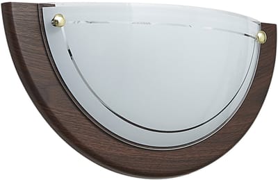 QAZQA mesiac - Klassieke Wandlamp voor binnen - 1 lichts - L 31 cm - Bruin - Woonkamer | Slaapkamer