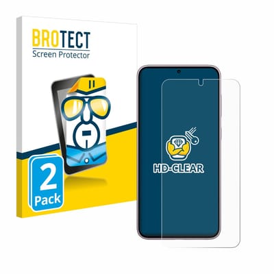 BROTECT - Screenprotector voor Samsung Galaxy S23 Plus - Folie Beschermfolie transparant 2 Stuks