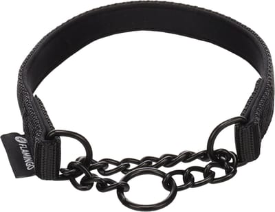 Flamingo - Hond Anti-trek halsband Trero Zwart S 34-45cm 15mm