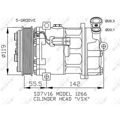 Compressor airconditioning NRF 32269