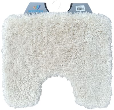 Wicotex - Toiletmat Bergen Beige - Antislip onderkant - WC mat met uitsparing - Afmeting 50x60cm - Fluffy zacht