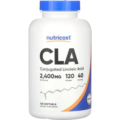 Nutricost, CLA, 2 400 mg, 120 capsules molles (800mg par capsule molle)
