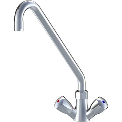 KWC Gastro two-handle sink mixer with high swivel spout for professional kitchen K.24.41.A2.000C07