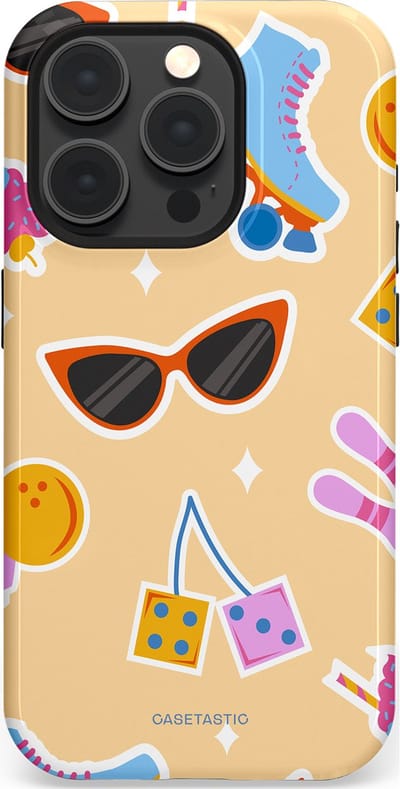 Casetastic Hoesje Geschikt voor Apple iPhone 15 Pro Magsafe - Stijlvolle Beschermende Duo-layer Case - Milkshake vibes
