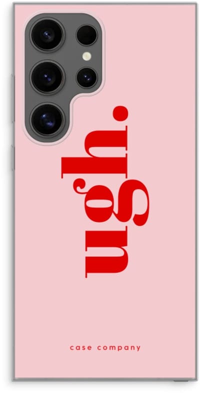 Case Company® - Hoesje geschikt voor Samsung Galaxy S24 Ultra hoesje - Ugh - Soft Cover Telefoonhoesje - Bescherming aan alle Kanten en Schermrand