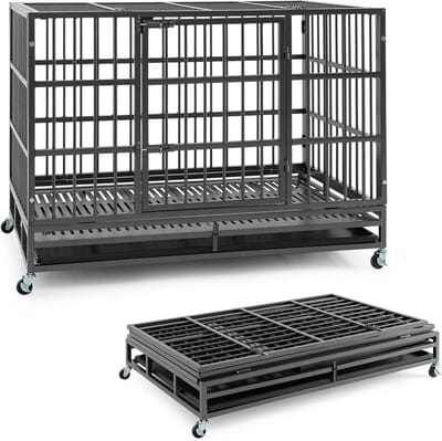 Hondenkooi - Transportbox - Veilig Vervoer - Inklapbaar - 120x76x90 cm - Zwart