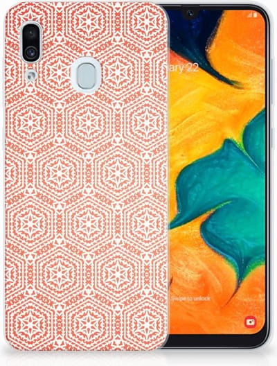 Samsung Galaxy A30 TPU bumper Pattern Orange