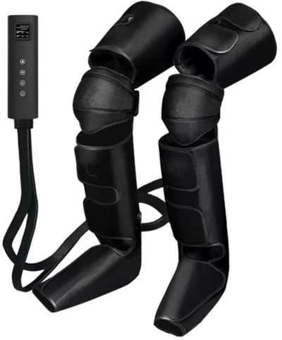 Jurrys Been massageapparaat - Compressiemassage - Spiermassagemachine -Relaxapparaat - Herstel bevorderend - Comfortabel - Zwart