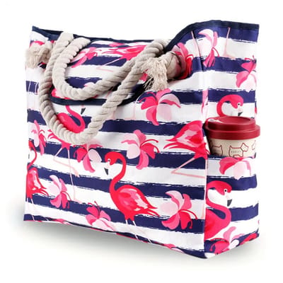 Livano Strandtas - Ibiza - Tas - Tote Bag - Shopper - Flamingo