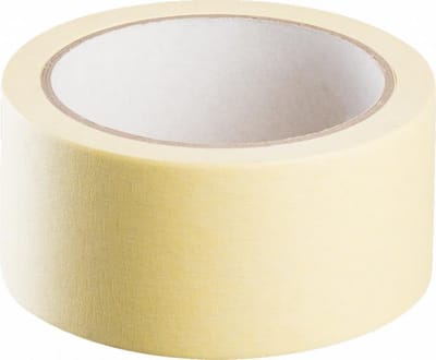 Kaem Serie - Papieren Schilderstape - 19 mm x 30 m - Geel - Temperatuurbestendig
