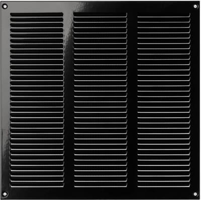 Zwart Vierkant Ventilatie Rooster 300x300mm Gegalvaniseerd Staal Knaagwerkbescherming
