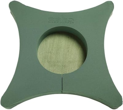 Bloemstuk Steekschuim - Bloemenschuim Urnenkussen - Rouworde Schikken - Biologisch Afbreekbaar - 45 x 45 cm - Groen