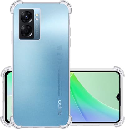 Hoesje - Geschikt voor OPPO A77 - Sterk & Shockproof - Siliconen Case - Back Cover - Telefoon Hoes Shock Proof - Transparant
