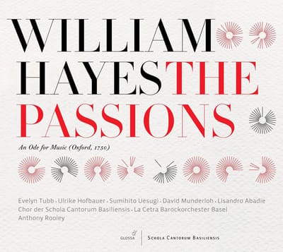La Cetra Barockorchester Basel, Anthony Rooley - Hayes: The Passions (CD)