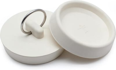 2 stuks Universele Rubberen Afvoerstop Set - Geschikt voor 1-7/8 Inch tot 6 cm - Bad, Wastafel & Keuken