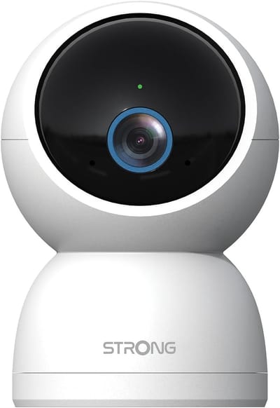 Binnencamera Beveiliging - Slimme Camera - Huisbewaking - 360 Graden Zicht - 65 x 10 cm - Wit