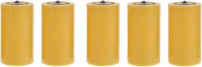 Batterij Placeholder Sets - Nep Batterijen - Stroom Adapter - Serie Gebruik - 48 x 25 mm - Geel